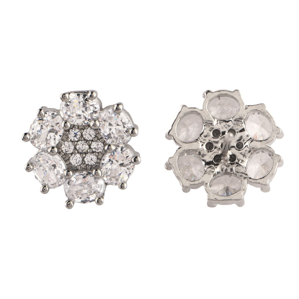 Luristelle- Stone Studded Zirconia Stud Earrings