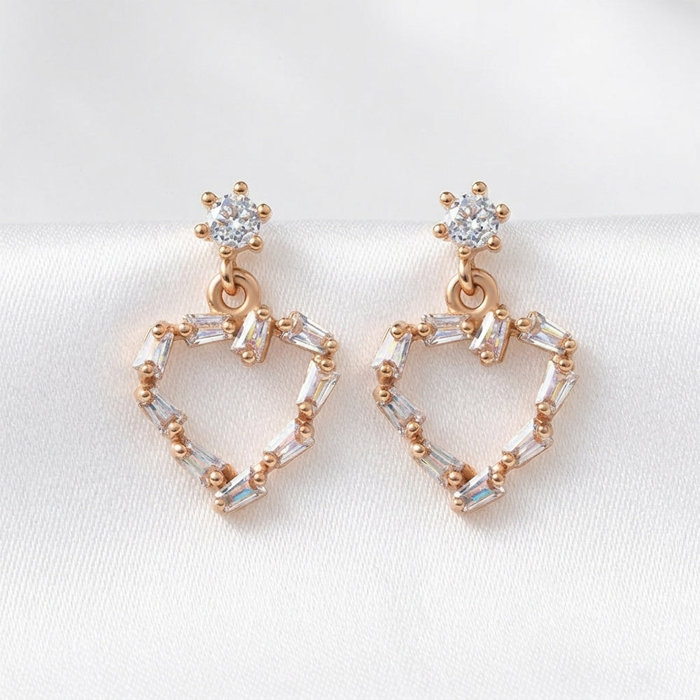Noctabelle- Stone Studded Zirconia Dangler Earrings