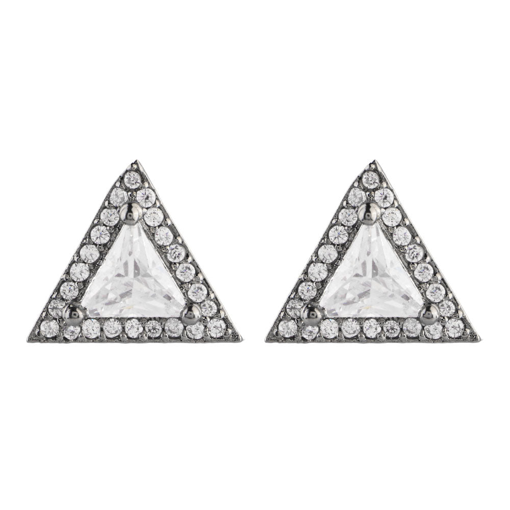 Lunissea- Stone Studded Zirconia Stud Earrings