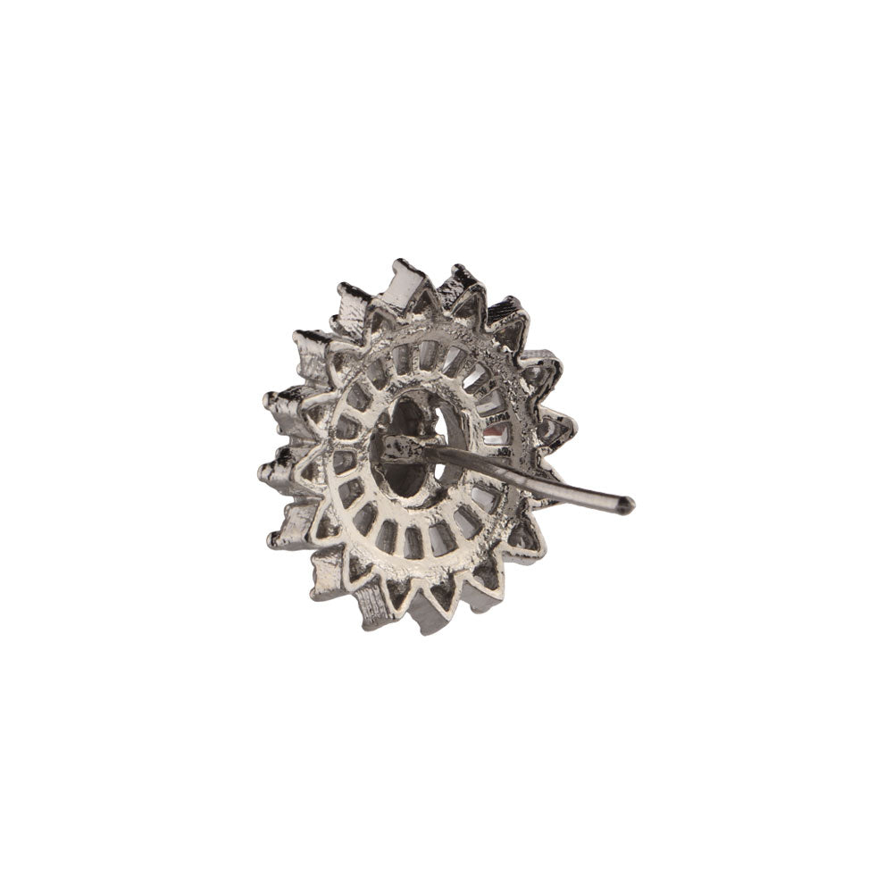 Selunara- Stone Studded Zirconia Stud Earrings