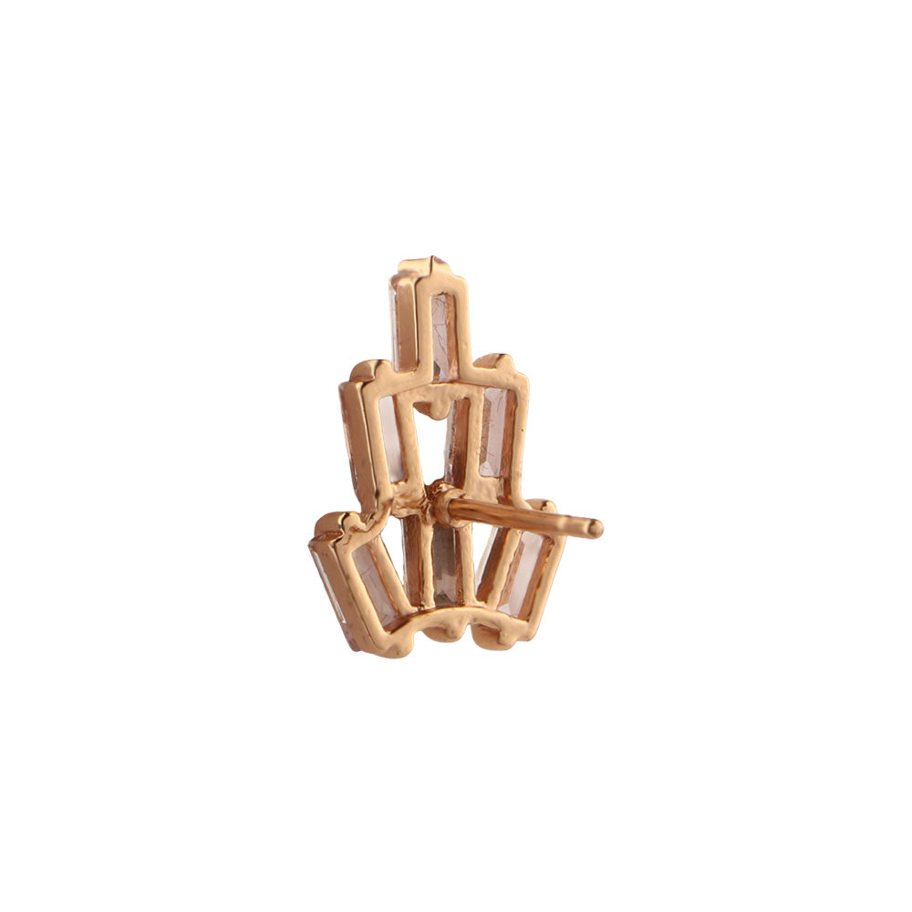 Starlisse- Stone Studded Zirconia Stud Earrings