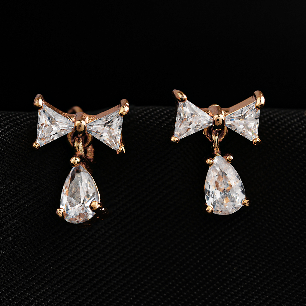 Asterellea- Stone Studded Zirconia Dangler Earrings