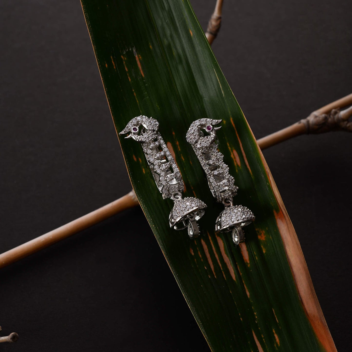 Stellosia- Stone Studded Zirconia Dangler Earrings