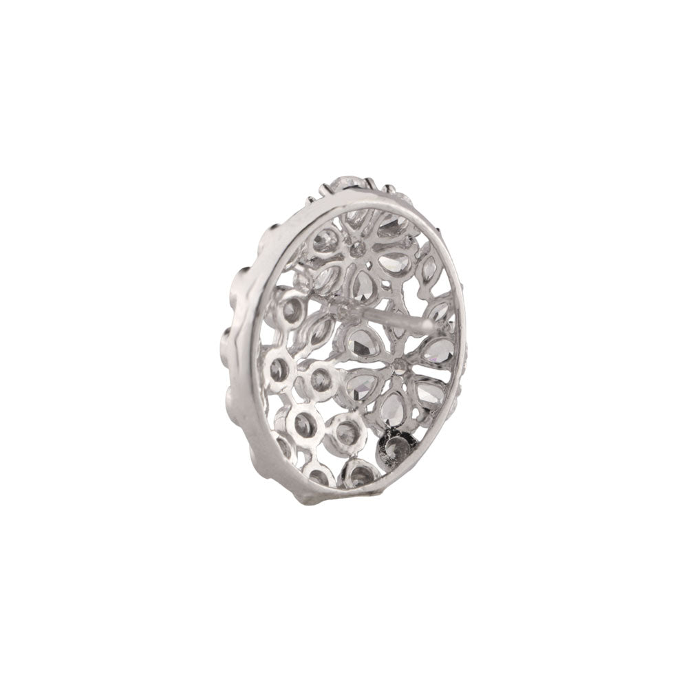 Starena- Stone Studded Zirconia Stud Earrings
