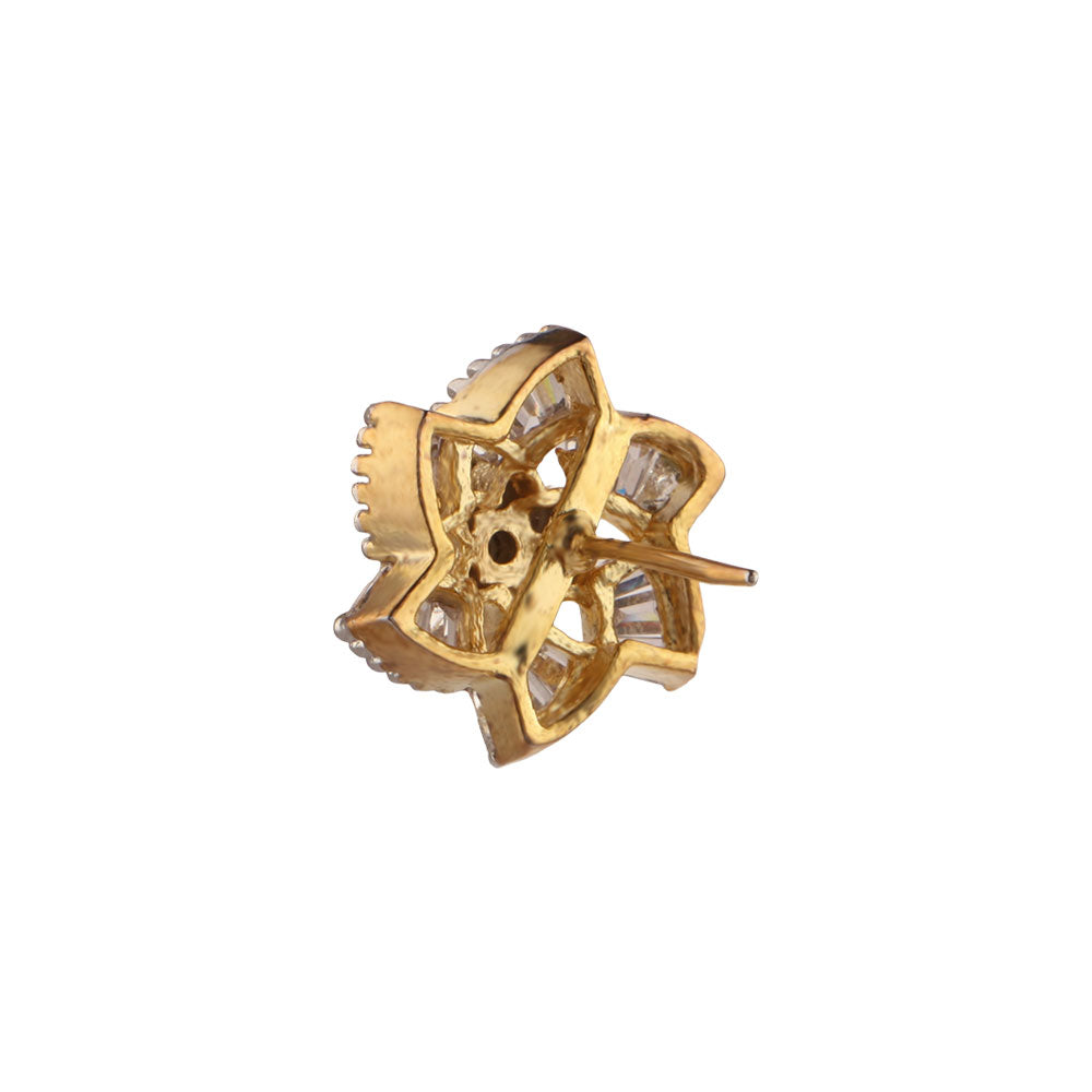 Stellory- Stone Studded Zirconia Stud Earrings