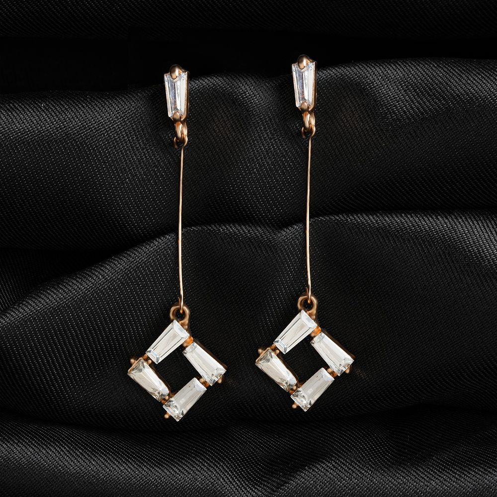 Astravia- Stone Studded Dangler Earrings