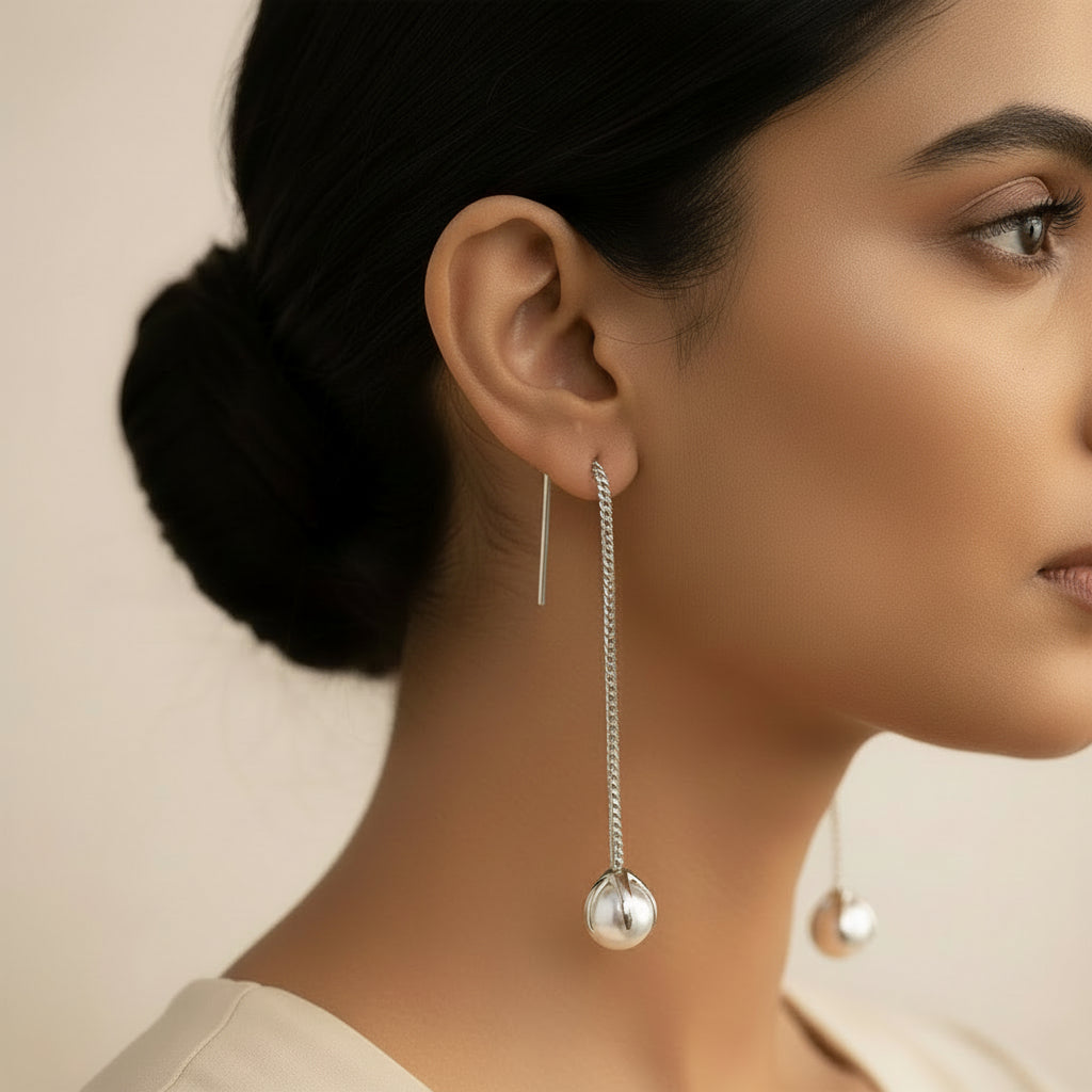 Eira Gold- Stone studded dangler earrings