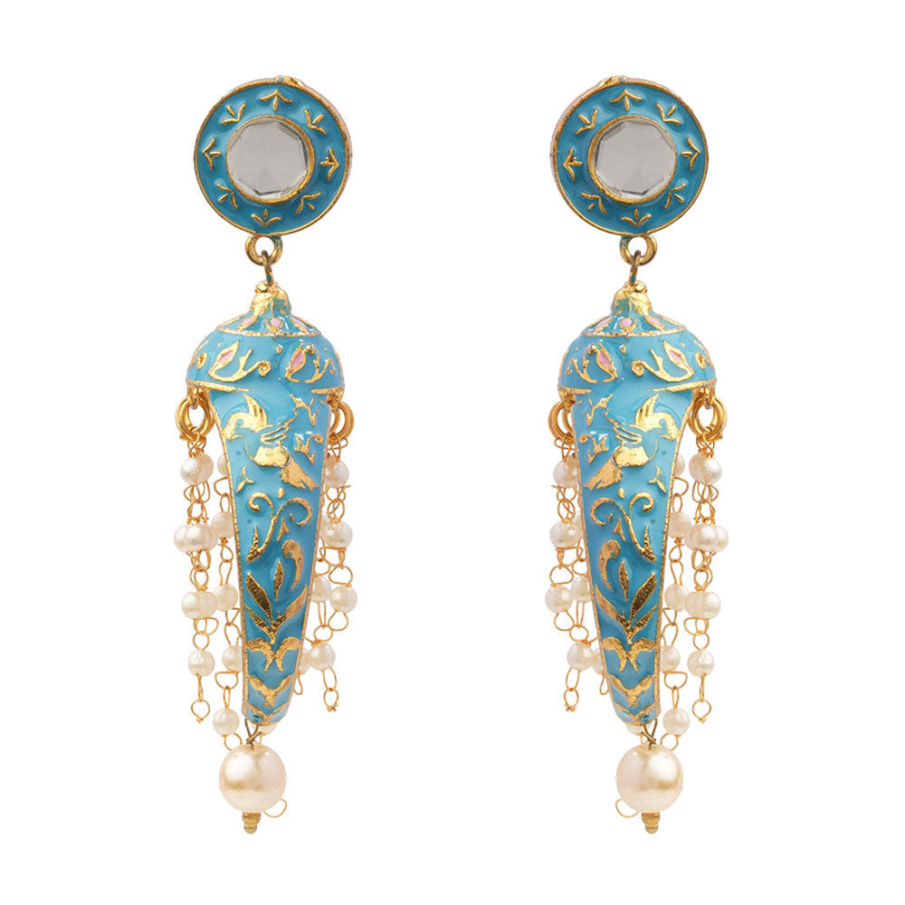 Aashna- Stone Studded Dangler Earrings
