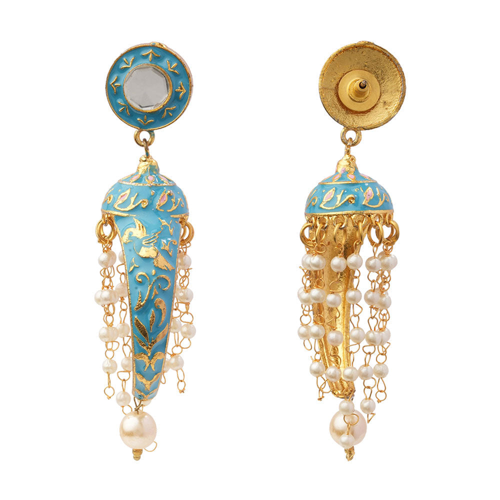Aashna- Stone Studded Dangler Earrings