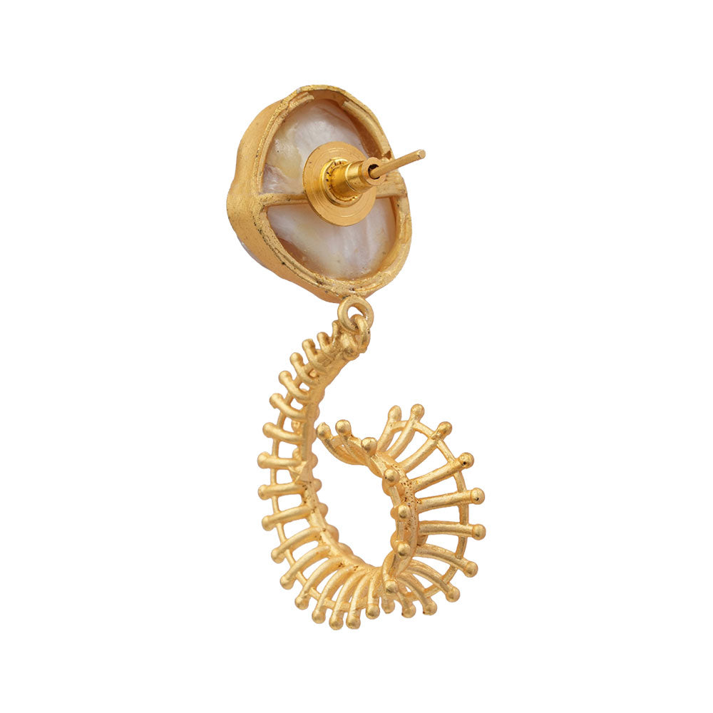 Alina- Stone Studded Dangler Earrings