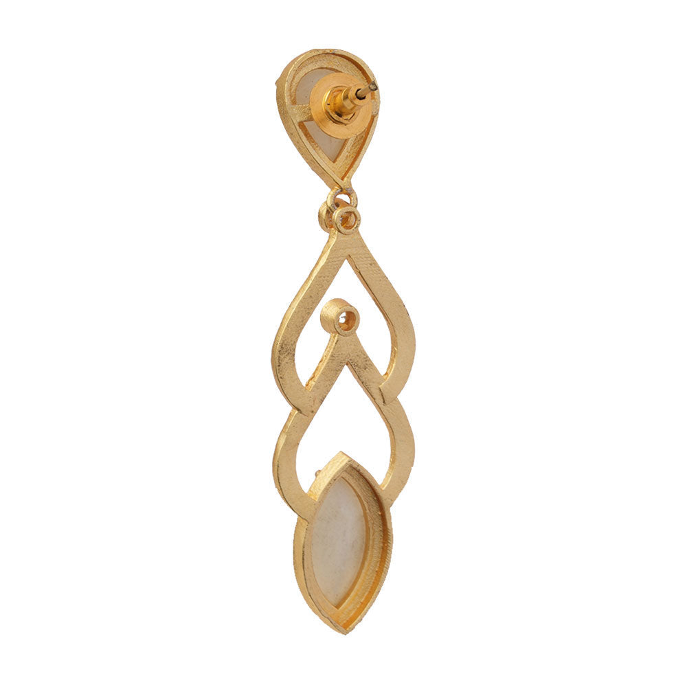 Arnika- Stone Studded Dangler Earrings