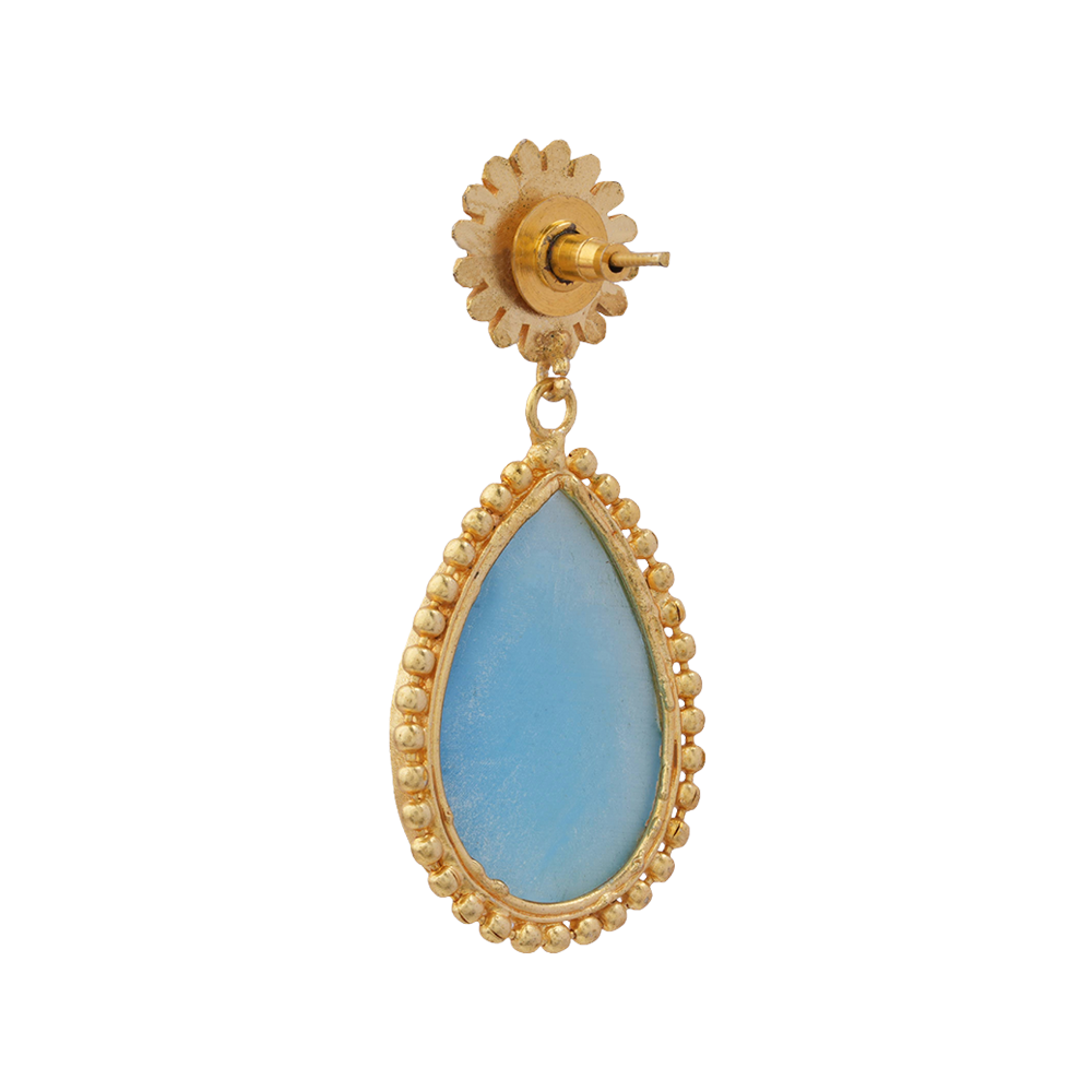 Nisha- Stone Studded Dangler Earrings