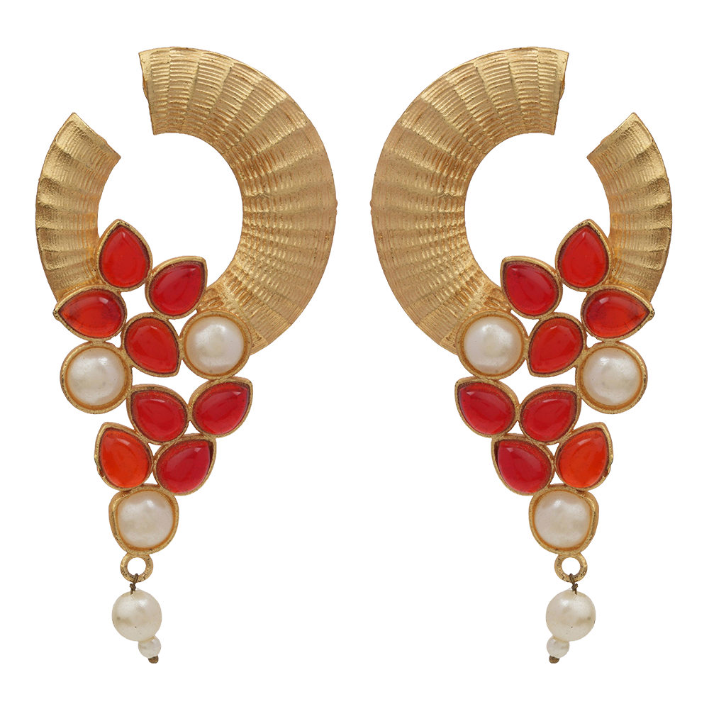 Shikha- Stone Studden Stud Earrings