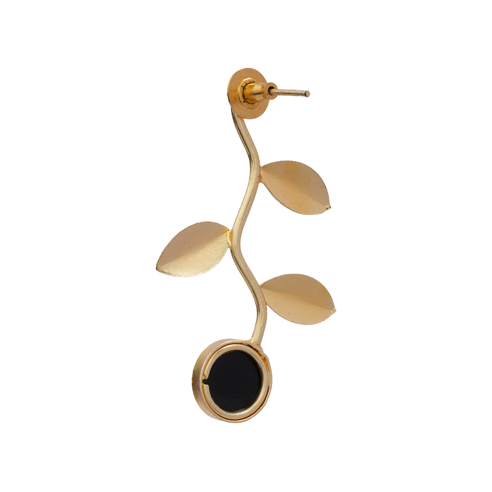 Ananta- Stone Studded Earrings(Black)