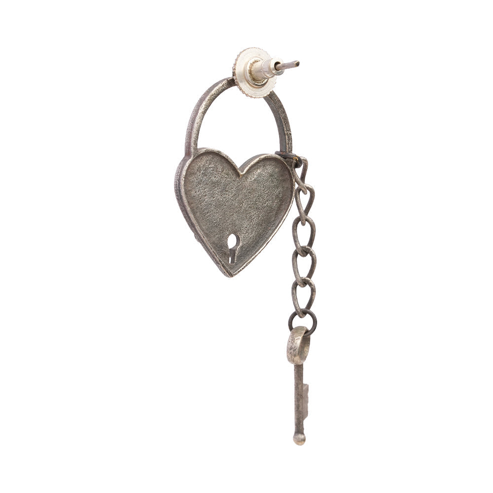 PremTaala- Silver Brass Oxidised dangler earrings
