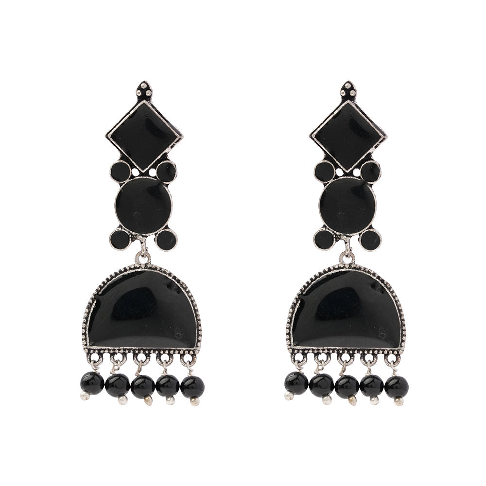 Aakar- Silver Brass dangler earrings