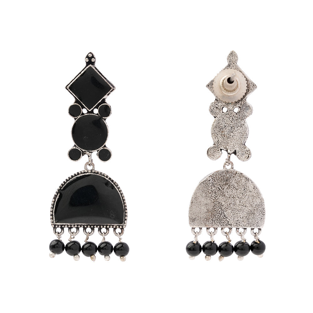 Aakar- Silver Brass dangler earrings