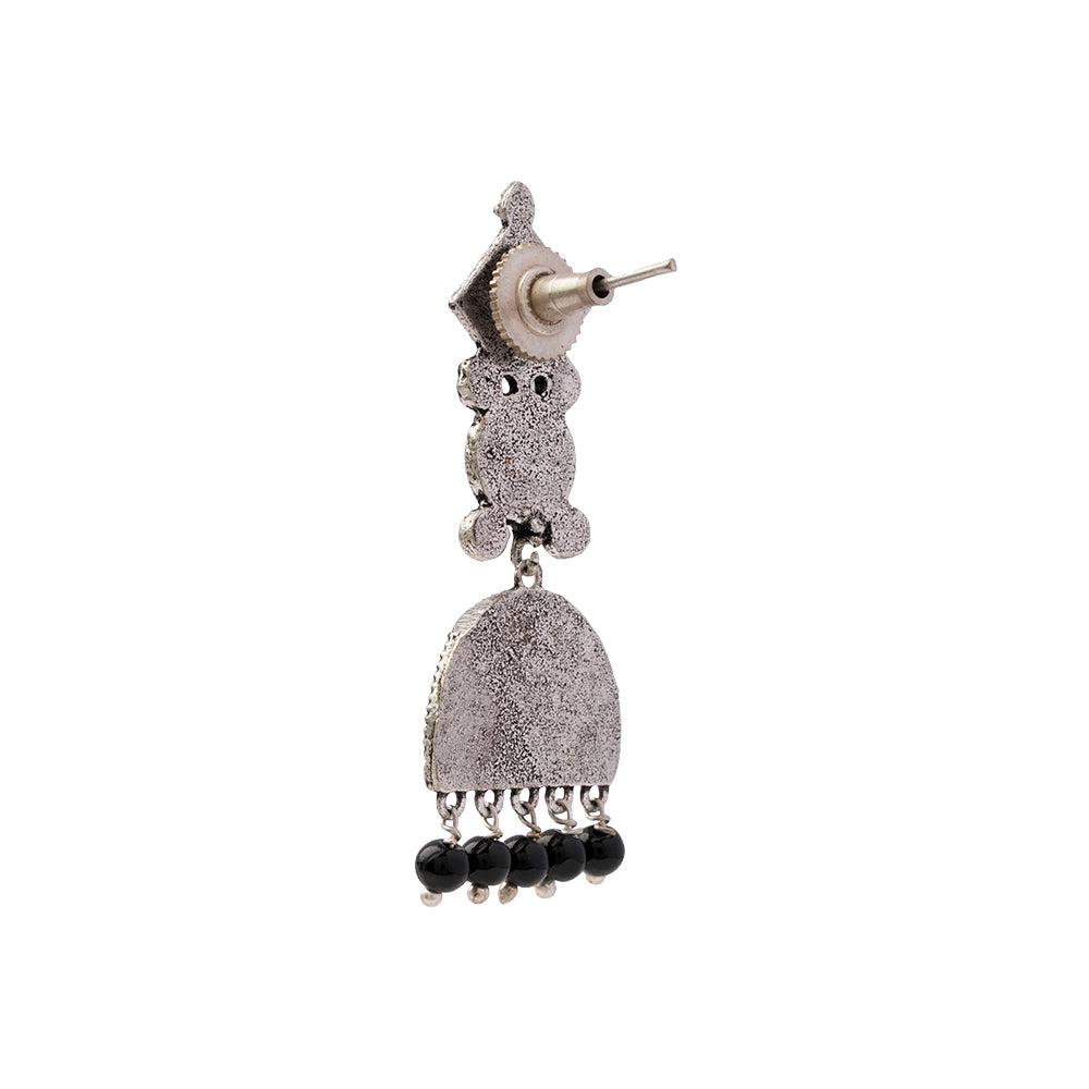 Aakar- Silver Brass dangler earrings
