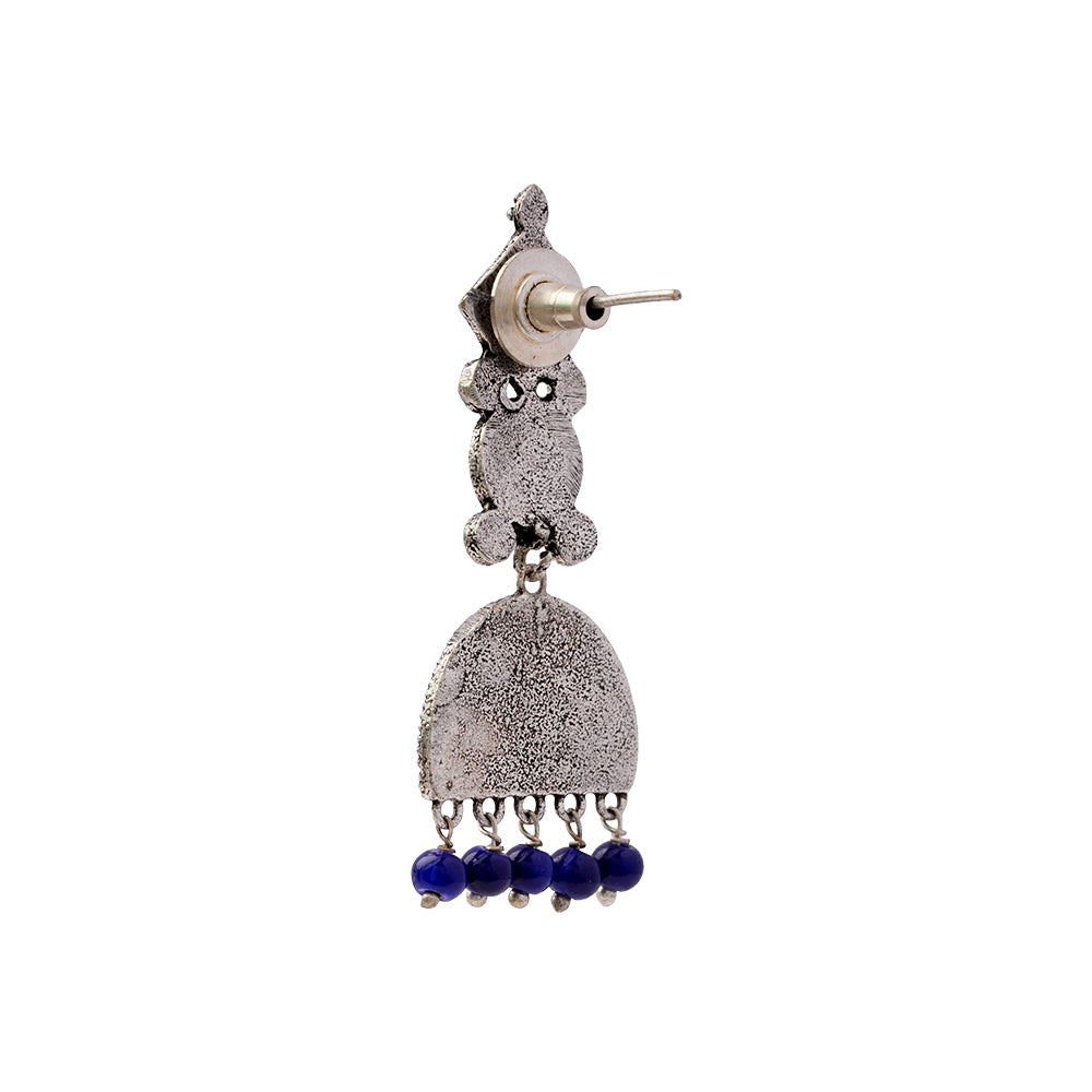 Aakar- Silver Brass dangler earrings