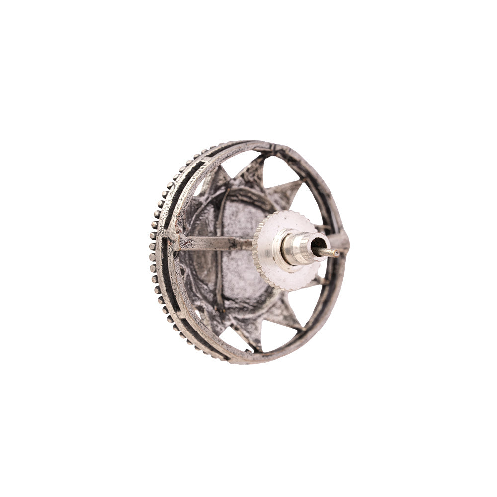 Ratrisara- Silver Brass Stone-Studded Stud Earrings