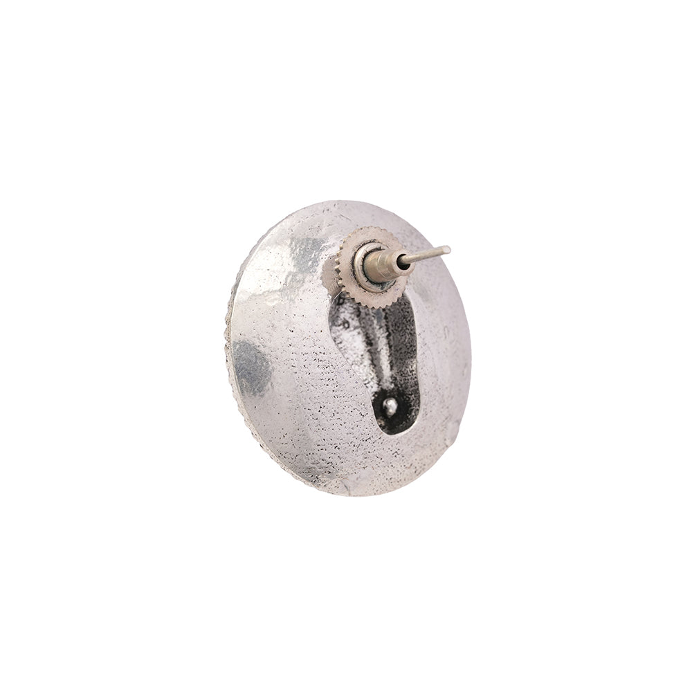 Rupvrish- Silver Brass oxidised stud earrings