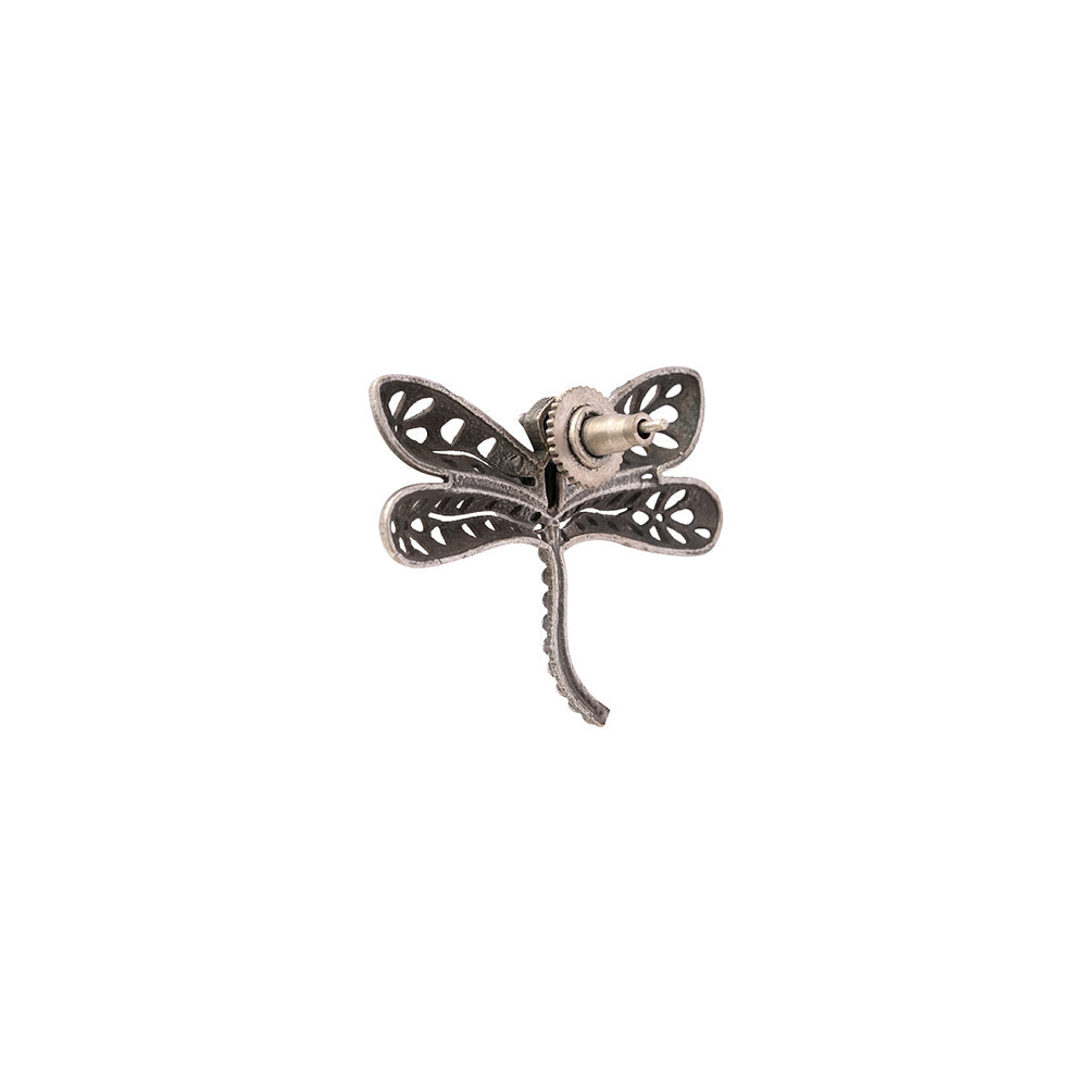 Vanyja- Silver Brass oxidised stud earrings