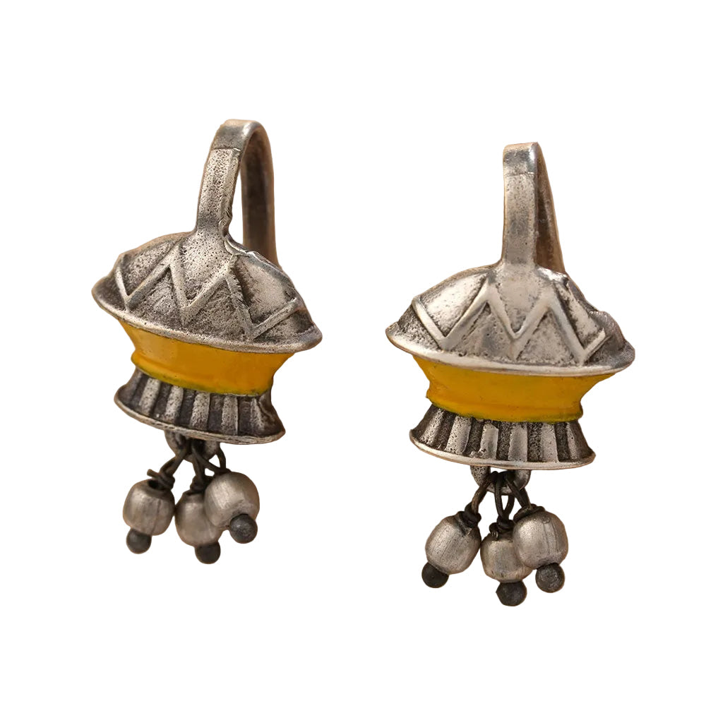 Shubhangi- Silver Oxidised Dangler Earrings