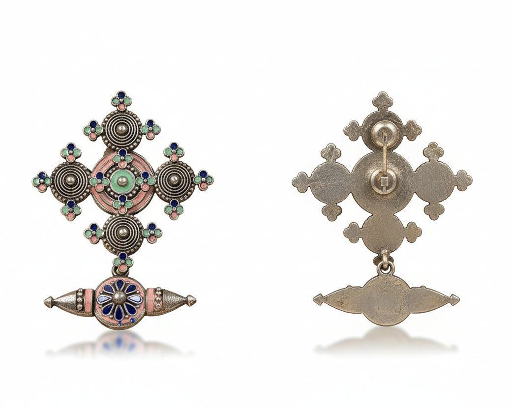 Vallabhi- Colored Dangler Earrings (Baby Pink)