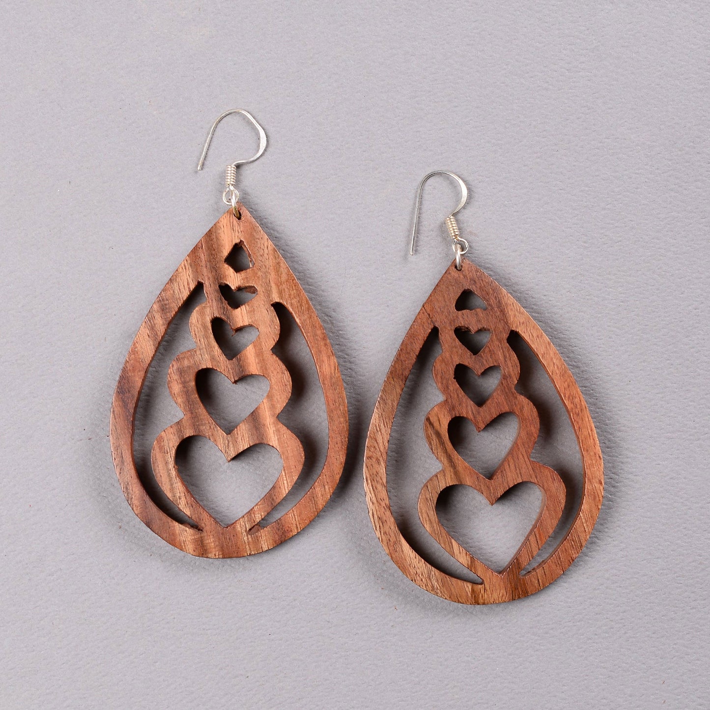 Suve- Wooden Dangler Earrings