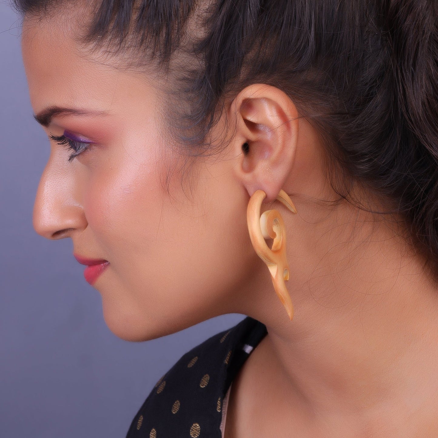 Ruhen- Wooden Dangler Earrings