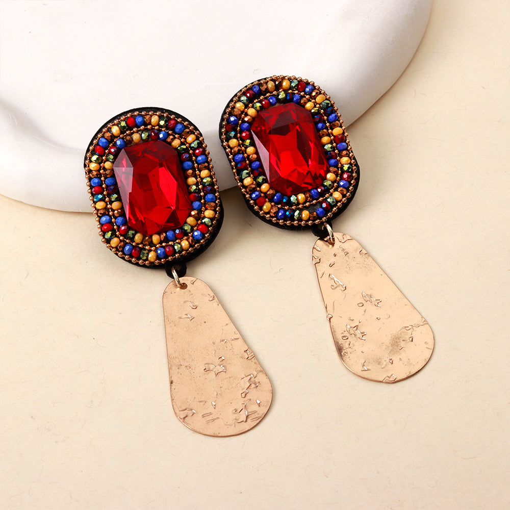 Dream Weave- Stone studded dangler earrings