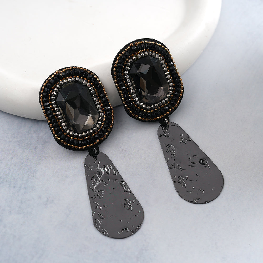 Dream Weave- Stone studded dangler earrings