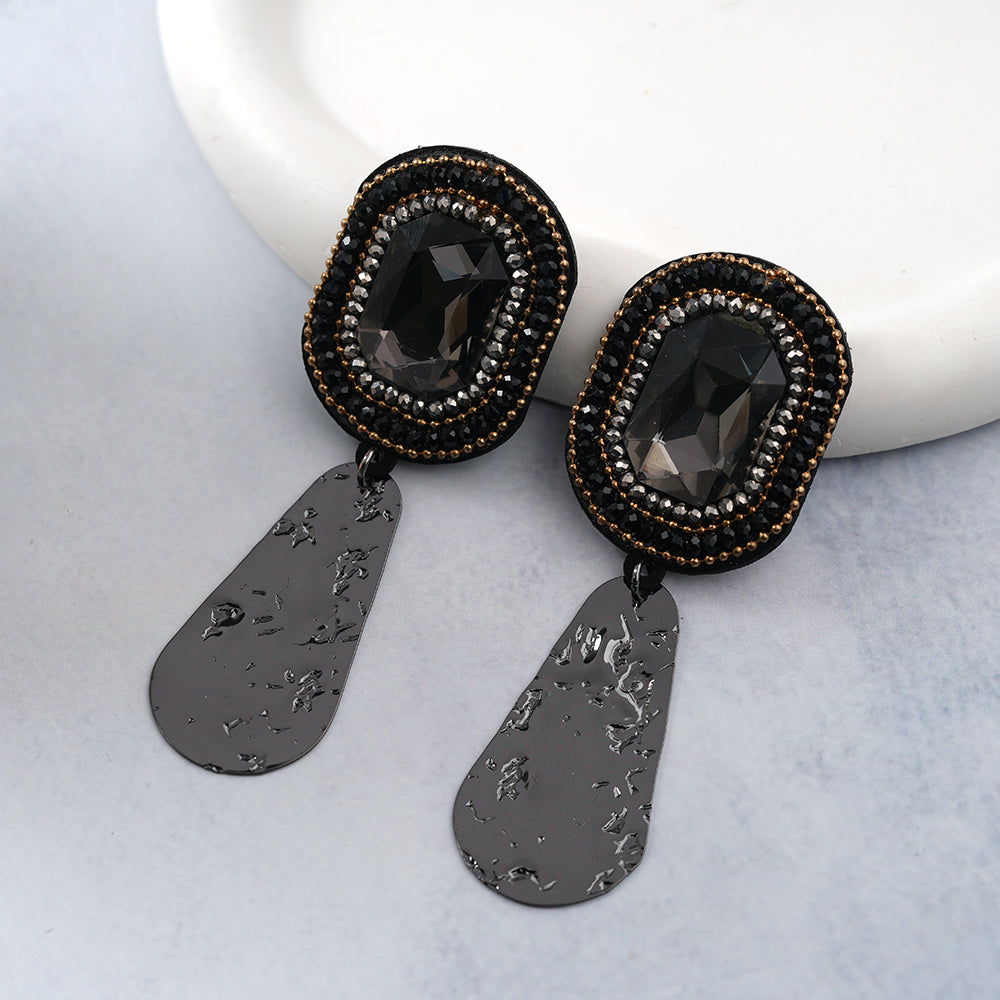 Dream Weave- Stone studded dangler earrings