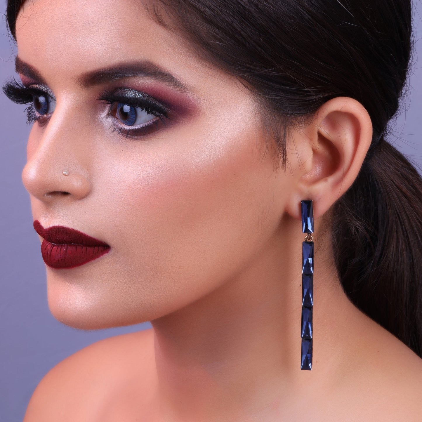 Spark Line- Minimal Long Dangler Earrings