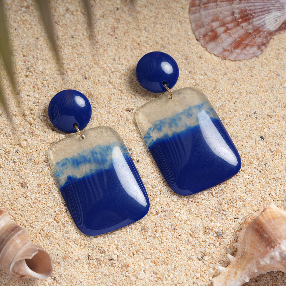 Wave- Ocean dangler earrings