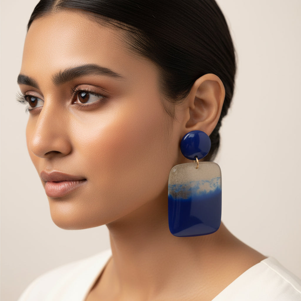 Wave- Ocean dangler earrings