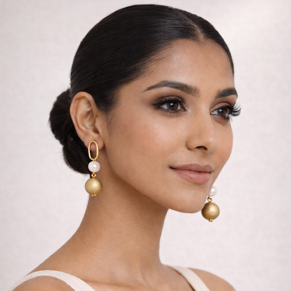 Pearl whisper- Pearly Dangler Earrings