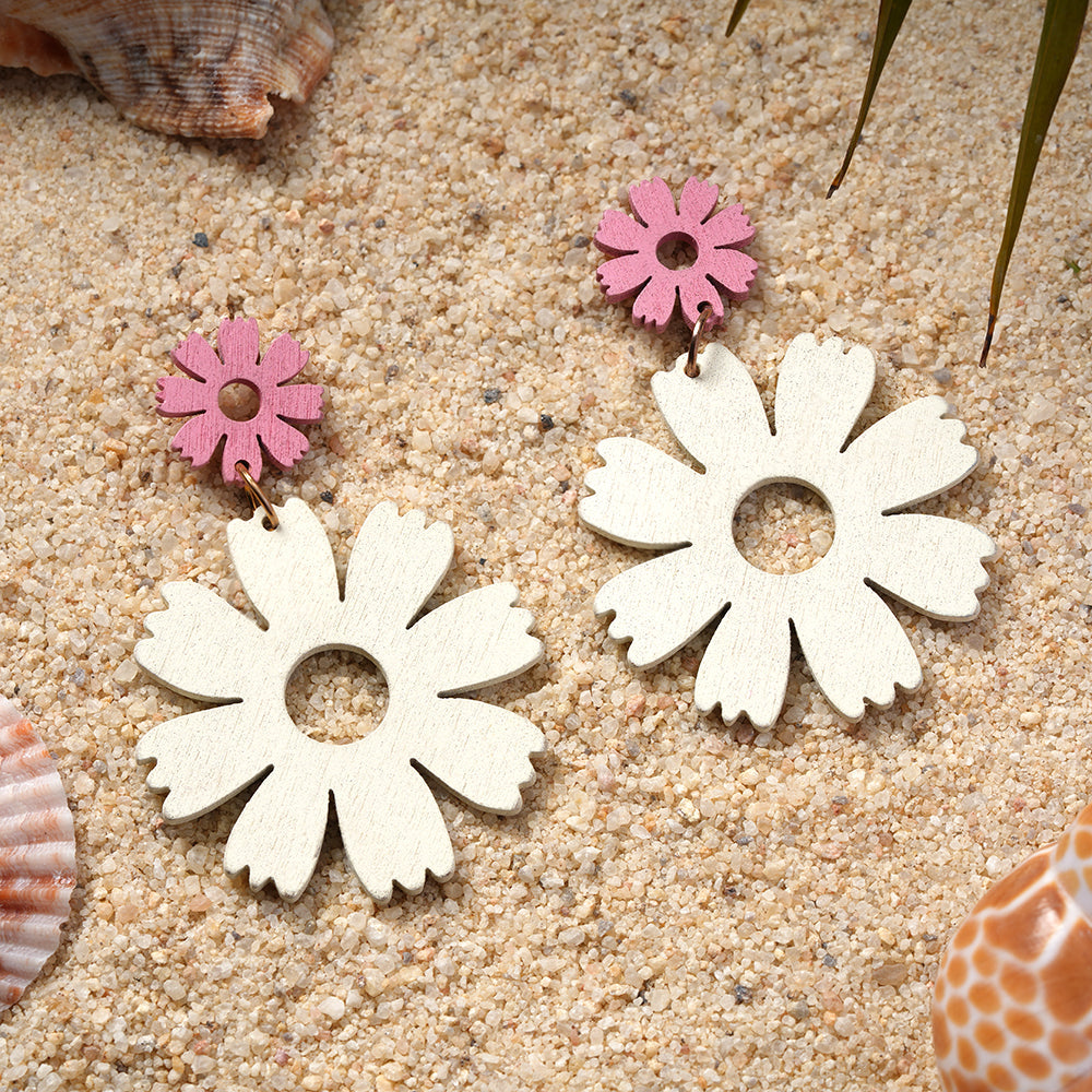 Floral Bloom- Flower dangler earrings