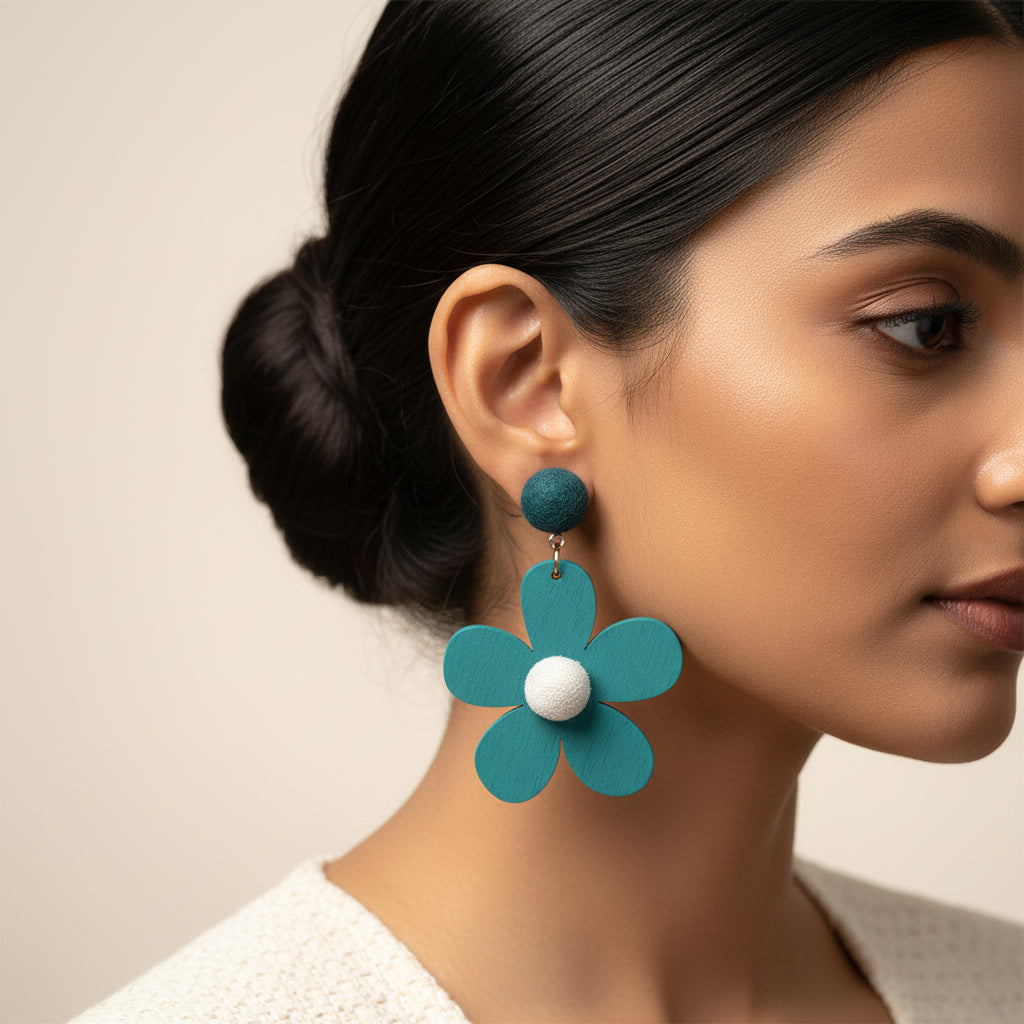 Flower fiesta- Vibrant Floret dangler earrings