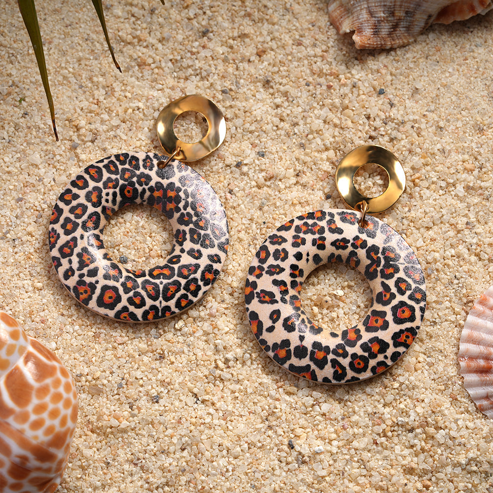 Pattern Princess- Animal printed dangler earrings
