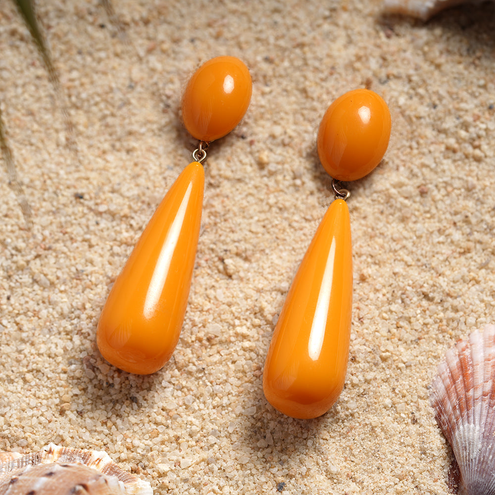 Colour Rush- Vibrant drop shaped dangler earrings