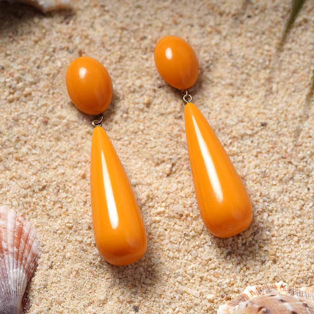 Colour Rush- Vibrant drop shaped dangler earrings