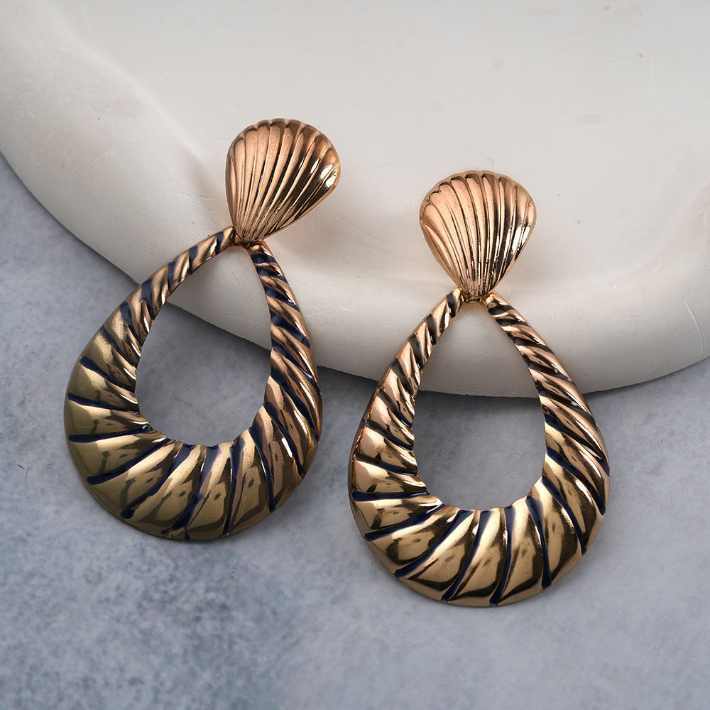 Sun Dance- Striped dangler earrings