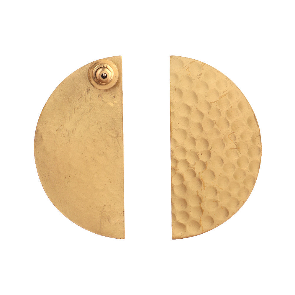 Golden Moon- Golden Stud Earrings