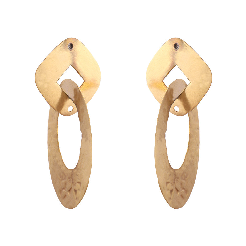 GoldLoop- Dangler Earrings