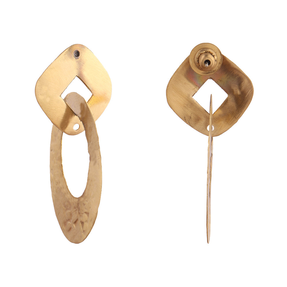 GoldLoop- Dangler Earrings