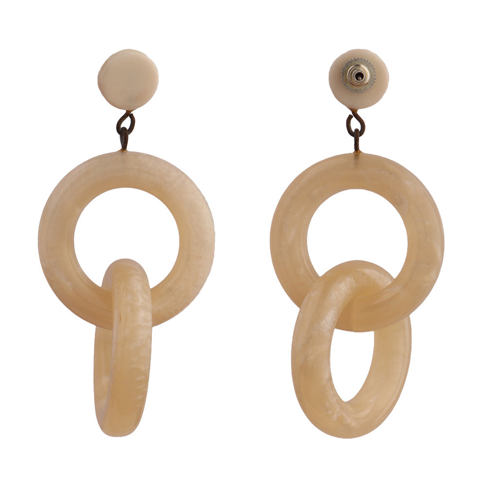 Ivory Link Earrings- Dangler Earrings
