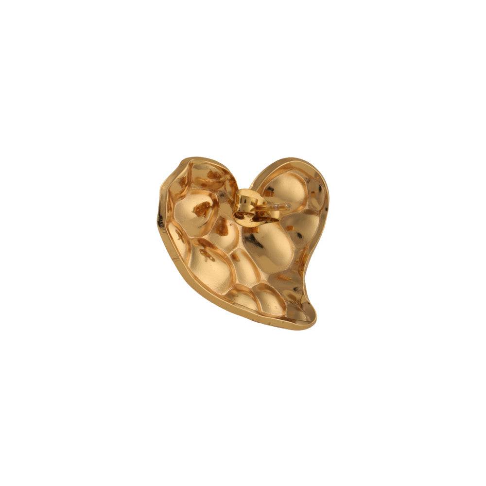 Pure Heartform- Golden Stud Earrings