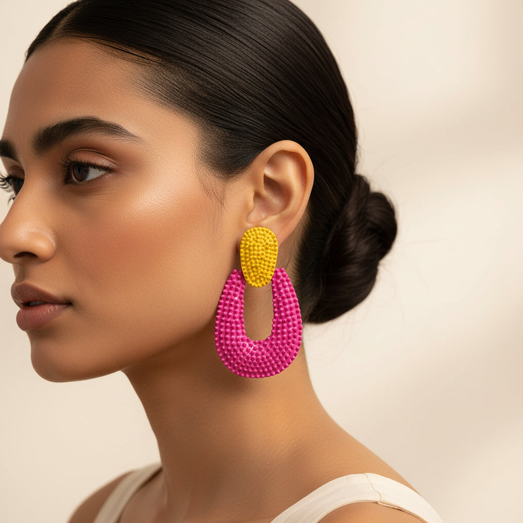 Bright and bold- Vivid Dangler earrings