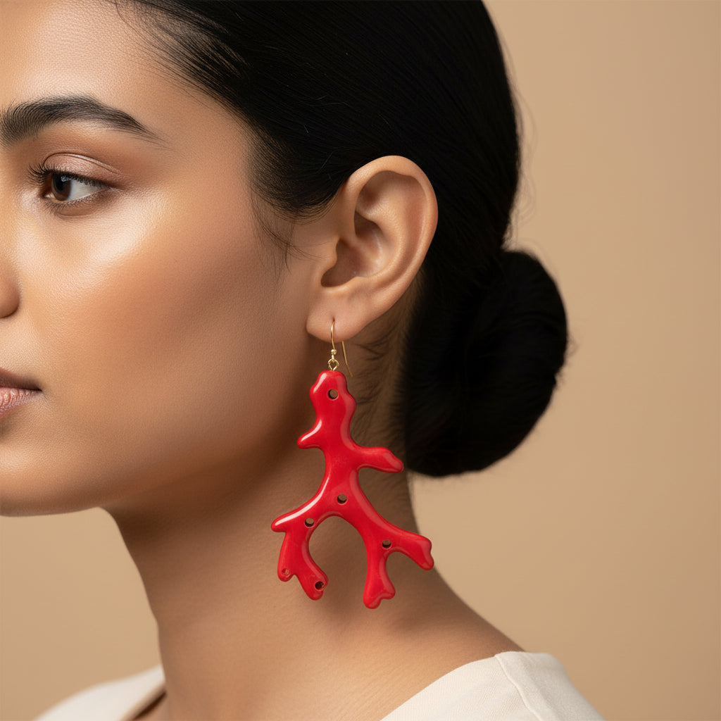 Soft Haze- Abstract shaped Dangler Earrings